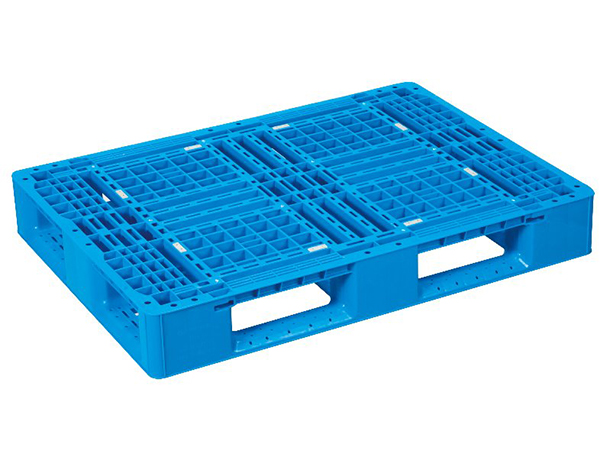 美品！プラパレット10枚セット LA-1108 片面タイプ (日本プラパレット製) 1100×800×150 ブルー 中古